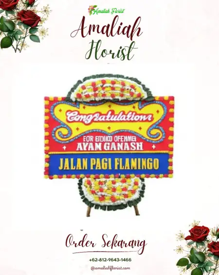 Sewa Papan Bunga Tanjung Aman